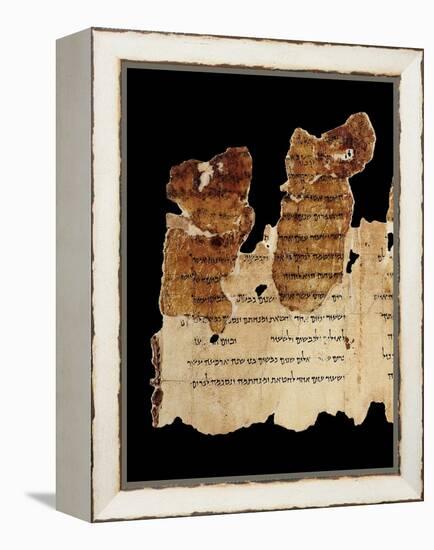 Portion of the Temple Scroll, Dead Sea Scrolls, Qumran-null-Framed Premier Image Canvas