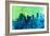 Portland City Skyline-NaxArt-Framed Art Print