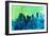 Portland City Skyline-NaxArt-Framed Art Print