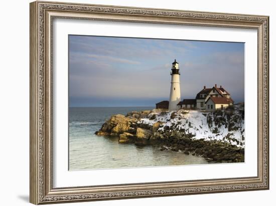 Portland Head Light, Cape Elizabeth, Casco Bay, Maine, USA-Michel Hersen-Framed Photographic Print