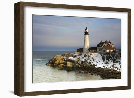 Portland Head Light, Cape Elizabeth, Casco Bay, Maine, USA-Michel Hersen-Framed Photographic Print