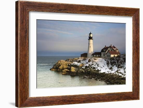 Portland Head Light, Cape Elizabeth, Casco Bay, Maine, USA-Michel Hersen-Framed Photographic Print