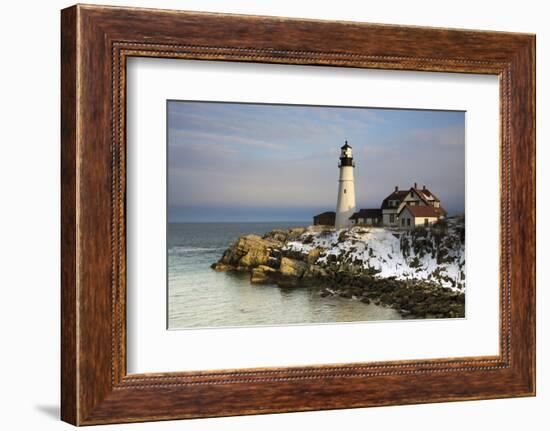 Portland Head Light, Cape Elizabeth, Casco Bay, Maine, USA-Michel Hersen-Framed Photographic Print