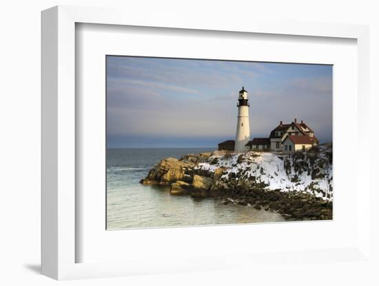 Portland Head Light, Cape Elizabeth, Casco Bay, Maine, USA-Michel Hersen-Framed Photographic Print