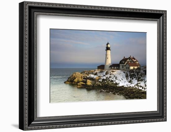 Portland Head Light, Cape Elizabeth, Casco Bay, Maine, USA-Michel Hersen-Framed Photographic Print