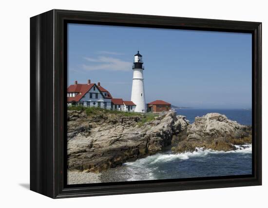 Portland Head Light, Cape Elizabeth, Maine-Keith & Rebecca Snell-Framed Premier Image Canvas