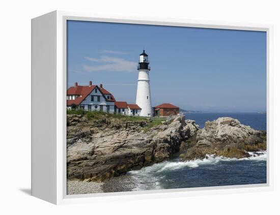 Portland Head Light, Cape Elizabeth, Maine-Keith & Rebecca Snell-Framed Premier Image Canvas