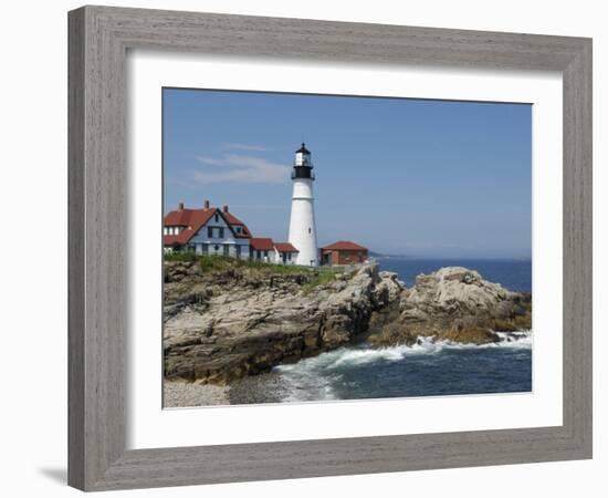 Portland Head Light, Cape Elizabeth, Maine-Keith & Rebecca Snell-Framed Photographic Print