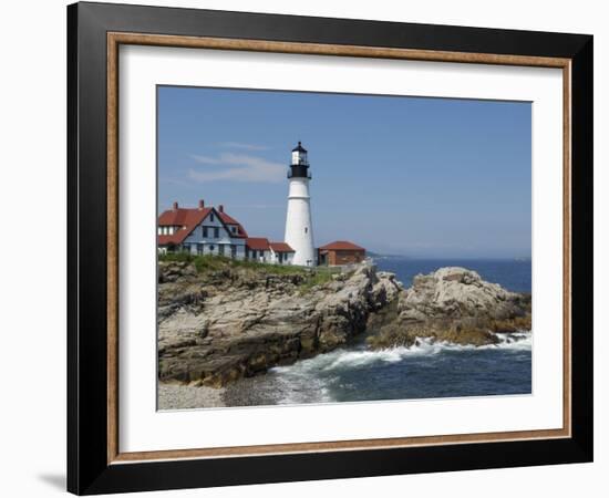 Portland Head Light, Cape Elizabeth, Maine-Keith & Rebecca Snell-Framed Photographic Print