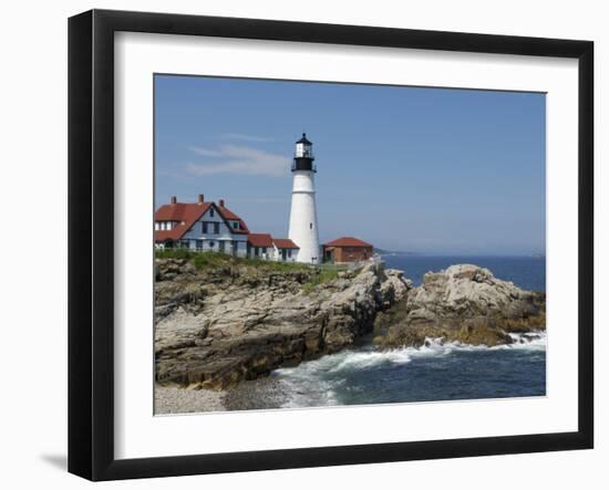 Portland Head Light, Cape Elizabeth, Maine-Keith & Rebecca Snell-Framed Photographic Print