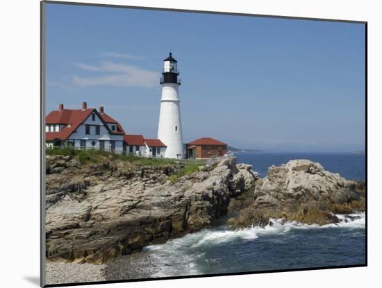 Portland Head Light, Cape Elizabeth, Maine-Keith & Rebecca Snell-Mounted Photographic Print