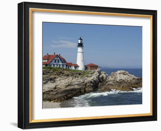 Portland Head Light, Cape Elizabeth, Maine-Keith & Rebecca Snell-Framed Photographic Print