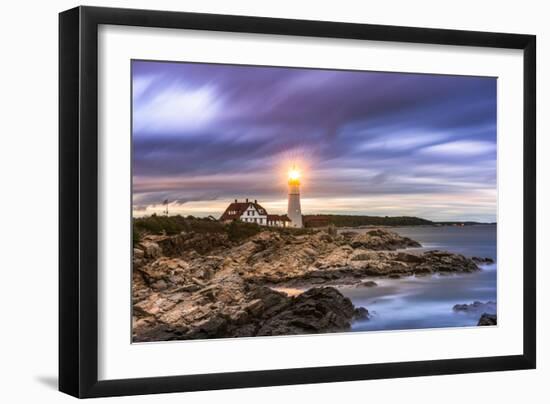 Portland Head Light in Cape Elizabeth, Maine, USA-Sean Pavone-Framed Photographic Print