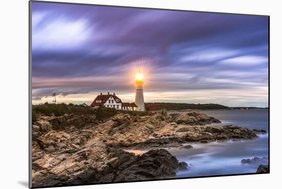 Portland Head Light in Cape Elizabeth, Maine, USA-Sean Pavone-Mounted Photographic Print