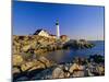 Portland Head Lighthouse, Cape Elizabeth, Maine, New England, USA-Roy Rainford-Mounted Photographic Print