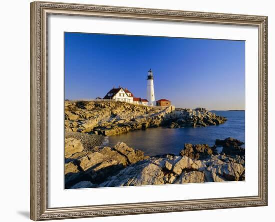 Portland Head Lighthouse, Cape Elizabeth, Maine, New England, USA-Roy Rainford-Framed Photographic Print