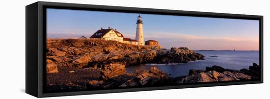 Portland Head Lighthouse, Cape Elizabeth, Maine, USA-null-Framed Premier Image Canvas