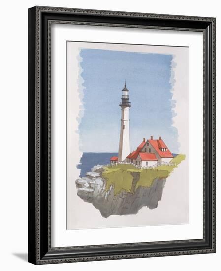Portland Head Lighthouse, Maine, Usa, 1997-Andras Kaldor-Framed Giclee Print