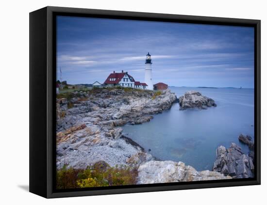 Portland Head Lighthouse, Maine, USA-Alan Copson-Framed Premier Image Canvas