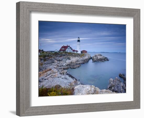 Portland Head Lighthouse, Maine, USA-Alan Copson-Framed Photographic Print