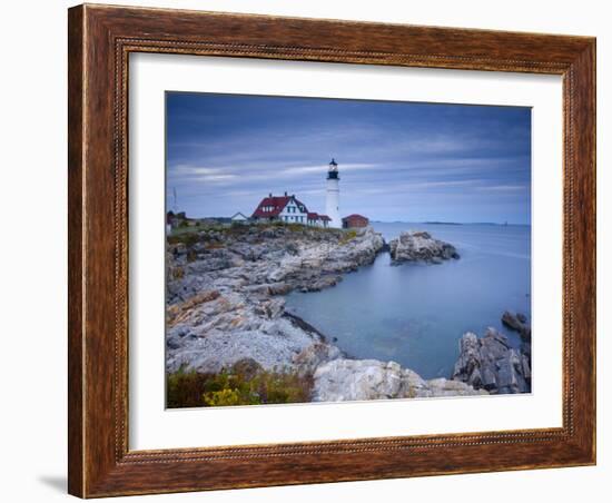 Portland Head Lighthouse, Maine, USA-Alan Copson-Framed Photographic Print