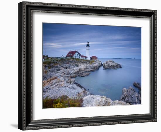 Portland Head Lighthouse, Maine, USA-Alan Copson-Framed Photographic Print