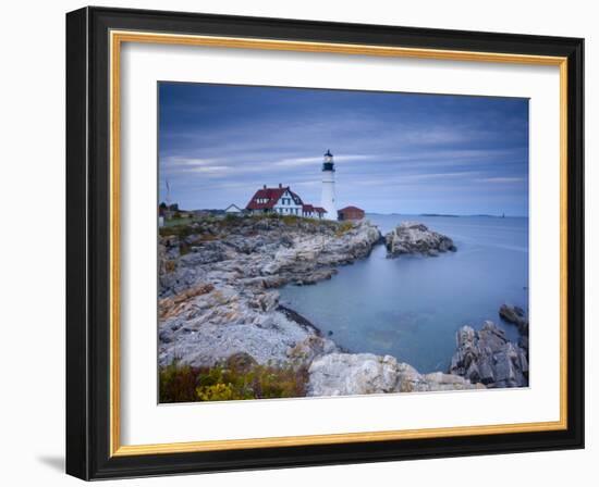 Portland Head Lighthouse, Maine, USA-Alan Copson-Framed Photographic Print