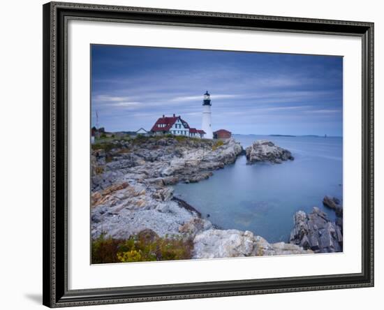Portland Head Lighthouse, Maine, USA-Alan Copson-Framed Photographic Print
