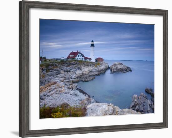 Portland Head Lighthouse, Maine, USA-Alan Copson-Framed Photographic Print