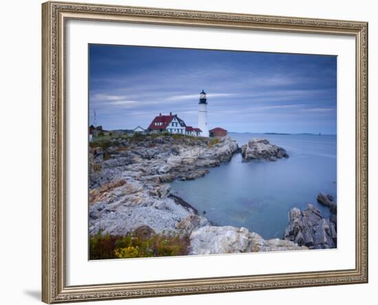 Portland Head Lighthouse, Maine, USA-Alan Copson-Framed Photographic Print