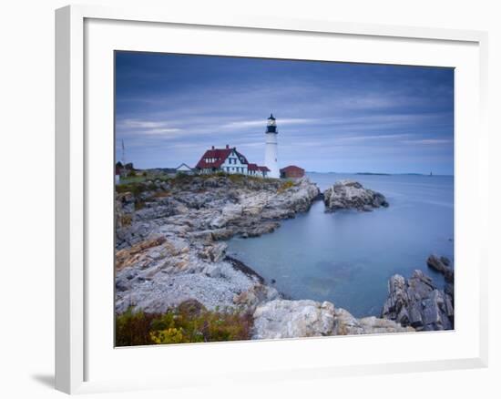 Portland Head Lighthouse, Maine, USA-Alan Copson-Framed Photographic Print