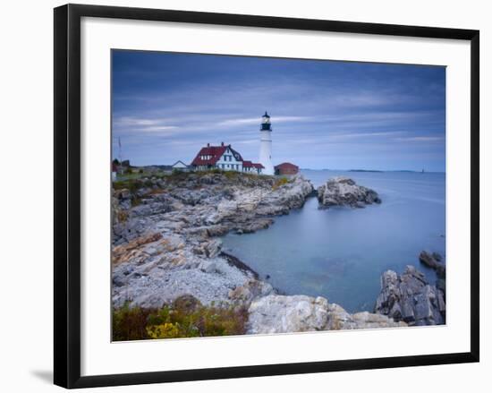 Portland Head Lighthouse, Maine, USA-Alan Copson-Framed Photographic Print