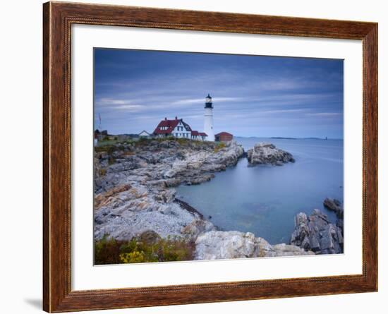 Portland Head Lighthouse, Maine, USA-Alan Copson-Framed Photographic Print