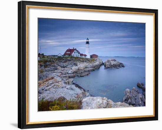 Portland Head Lighthouse, Maine, USA-Alan Copson-Framed Photographic Print