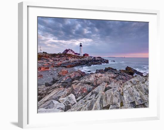 Portland Head Lighthouse, Portland, Maine, New England, United States of America, North America-Alan Copson-Framed Photographic Print