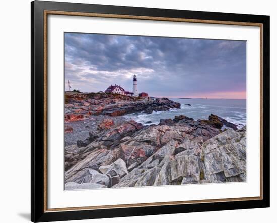 Portland Head Lighthouse, Portland, Maine, New England, United States of America, North America-Alan Copson-Framed Photographic Print