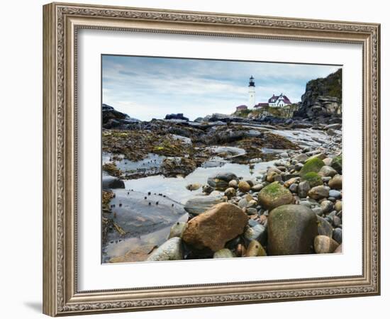 Portland Head Lighthouse, Portland, Maine, New England, United States of America, North America-Alan Copson-Framed Photographic Print