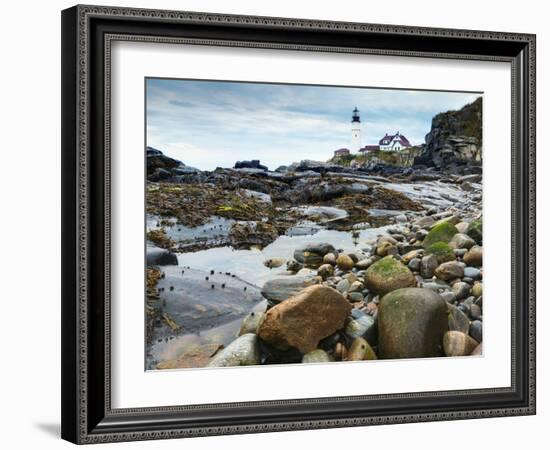 Portland Head Lighthouse, Portland, Maine, New England, United States of America, North America-Alan Copson-Framed Photographic Print