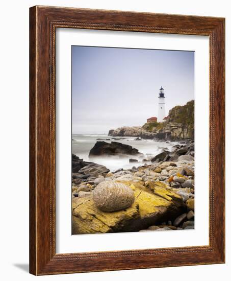 Portland Head Lighthouse, Portland, Maine,New England, United States of America, North America-Alan Copson-Framed Photographic Print