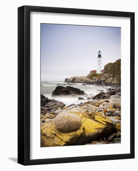 Portland Head Lighthouse, Portland, Maine,New England, United States of America, North America-Alan Copson-Framed Photographic Print