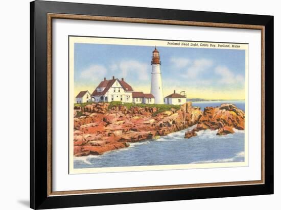 Portland Head Lighthouse, Portland, Maine-null-Framed Art Print