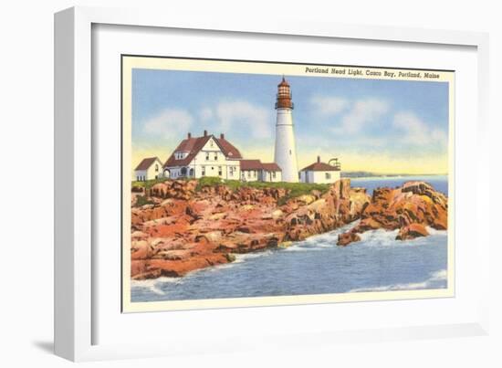 Portland Head Lighthouse, Portland, Maine-null-Framed Art Print