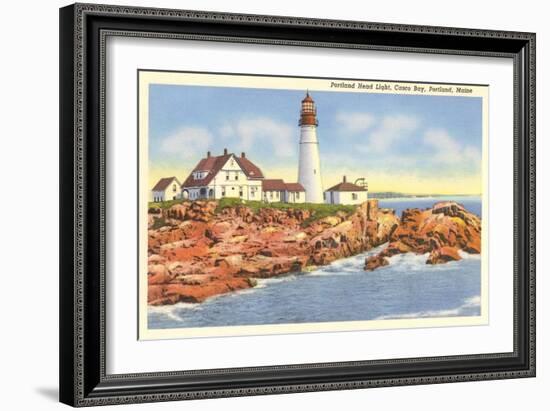 Portland Head Lighthouse, Portland, Maine-null-Framed Art Print