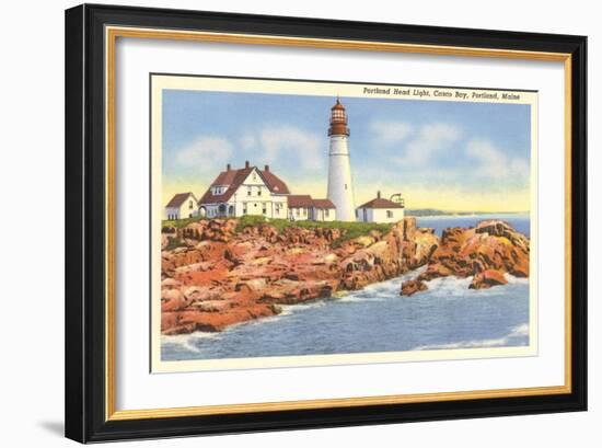 Portland Head Lighthouse, Portland, Maine-null-Framed Art Print