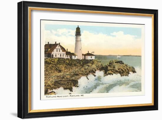 Portland Head Lighthouse, Portland, Maine-null-Framed Art Print