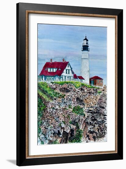 Portland Headlight, Maine-Anthony Butera-Framed Giclee Print