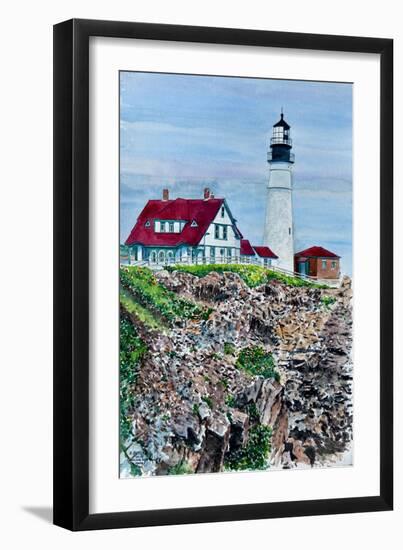 Portland Headlight, Maine-Anthony Butera-Framed Giclee Print