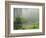 Portland Japanese Garden Fogged In: Portland, Oregon United States of America, USA-Michel Hersen-Framed Photographic Print