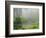 Portland Japanese Garden Fogged In: Portland, Oregon United States of America, USA-Michel Hersen-Framed Photographic Print