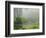 Portland Japanese Garden Fogged In: Portland, Oregon United States of America, USA-Michel Hersen-Framed Photographic Print